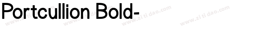 Portcullion Bold字体转换